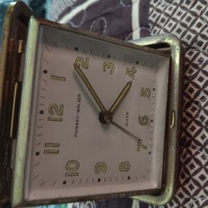 Phinney-Walker Gold Travel Alarm Clock